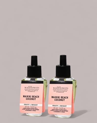 Wallflowers Waikiki Beach Coconut Refill 08 Fl Oz 2 Pack