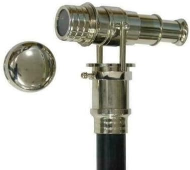 Victorian Style Walking Cane with Telescope Handle