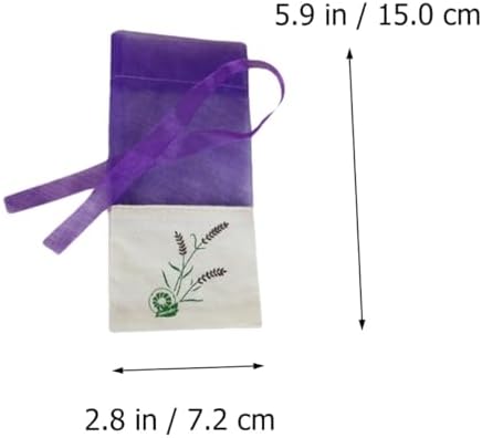 ULTECHNOVO 12pcs Lavender Sachet Bags with Drawstring for Home and Gifts