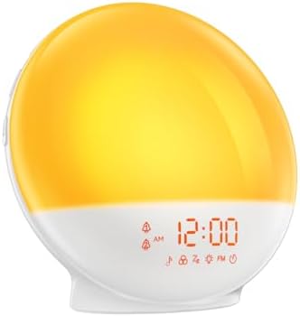 RICIAL Sunrise Alarm Clock with Light Therapy and White Noise