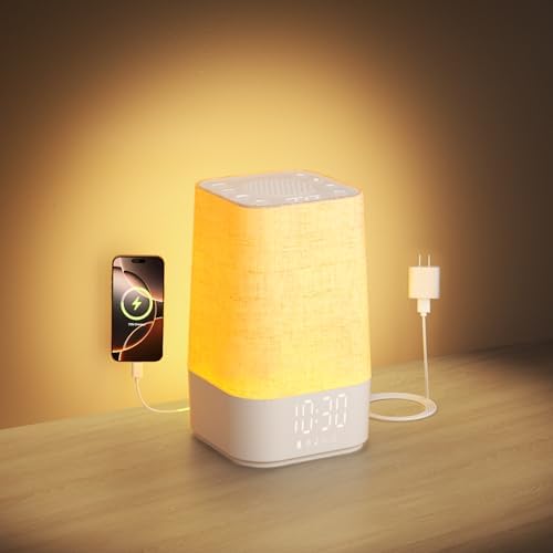 4-in-1 Sunrise Alarm Clock with White Noise and Night Light