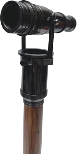 Nautical Walking Cane with Telescope Mount