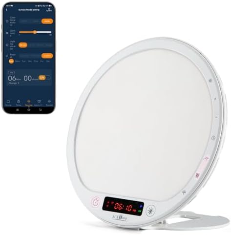 JUXLamp 10000 Lux Light Therapy Wake Up Lamp