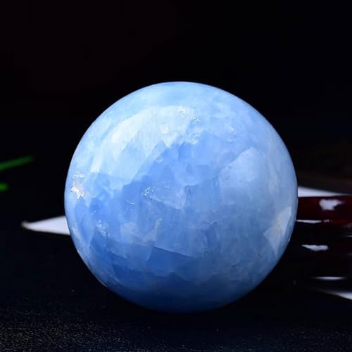 Natural Celestite Crystal Ball with Stand for Healing and Fengshui