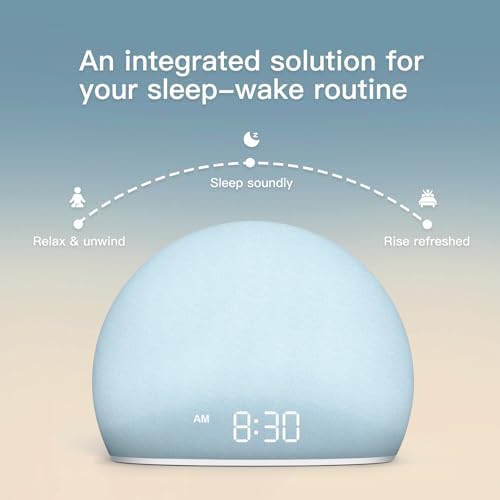 HOUSBAY Sunrise Alarm Clock with White Noise