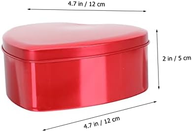 10Pcs Heart Shaped Candy Box Durable Tinplate Storage Container