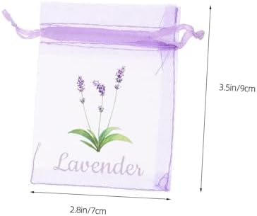 Cabilock Lavender Sachet Bags 20pcs Empty Drawstring Pouches for Herbs and Spices
