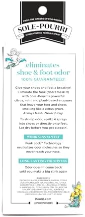 Sole-Pourri Odor Freshener Spray for Shoes and Feet
