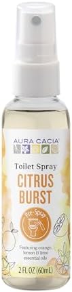 Aura Cacia Citrus Burst Toilet Spray 2 Fl Oz