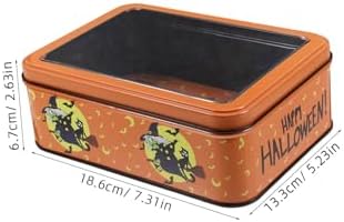 Beaupretty Halloween Tinplate Storage Box