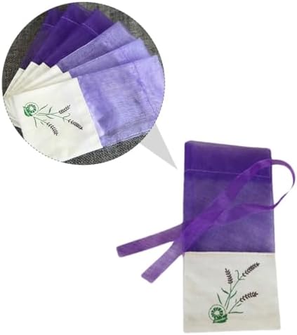 ULTECHNOVO 12pcs Lavender Sachet Bags with Drawstring for Home and Gifts