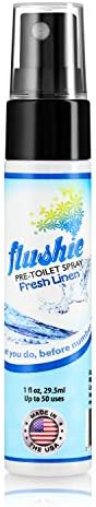 Flushie Pre-Toilet Spray for Bathroom Odor Elimination