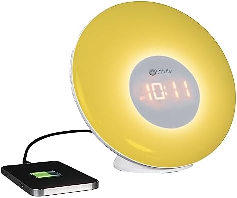 OttLite Wake Up Light with White Noise and Sunrise Simulation