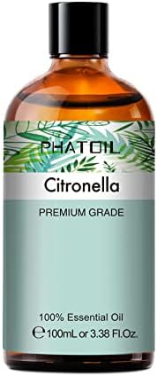 PHATOIL 100ML Citronella Essential Oil for Diffusers and DIY Projects