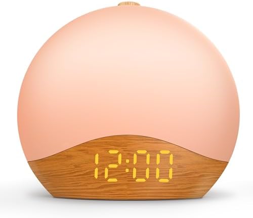 JALL Sunrise Alarm Clock with 26 Sounds and 17 NightLights