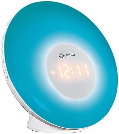 OttLite Wake Up Light with White Noise and Sunrise Simulation
