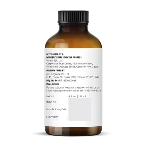 Majestic Pure Lemon Essential Oil 4 Fl Oz with Glass Dropper