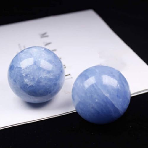 Natural Celestite Crystal Ball with Stand for Healing and Fengshui