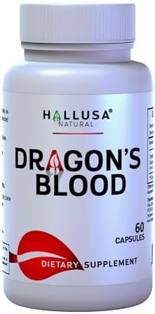 Dragons Blood Capsules 1000 Mg 60 Count for Digestion Support
