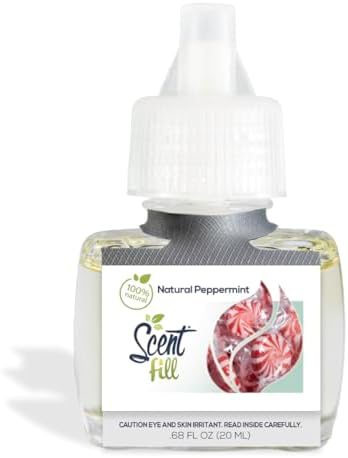 Scent Fill Natural Peppermint Air Freshener 2 Refills with Diffuser