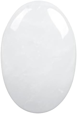 Loveliome Natural Rock Quartz Oval Worry Stones for Anxiety Relief