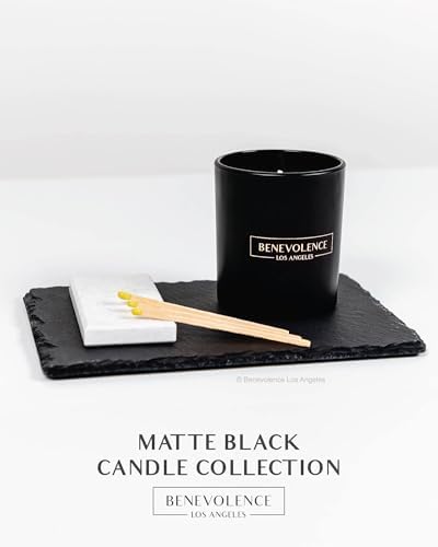 Benevolence LA Jasmine Bergamot Scented Candle Soy Candle 8oz 45 Hour Burn