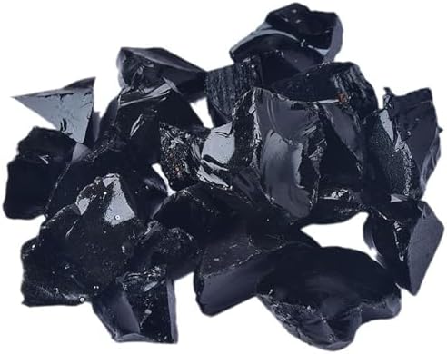 22 lb Bulk Raw Obsidian Quartz Stones for Tumbling and Healing