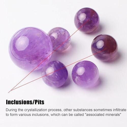 Natural Amethyst Crystal Ball with Stand
