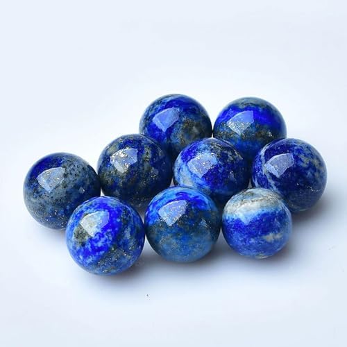 Lapis Lazuli Healing Crystal Sphere with Wooden Stand