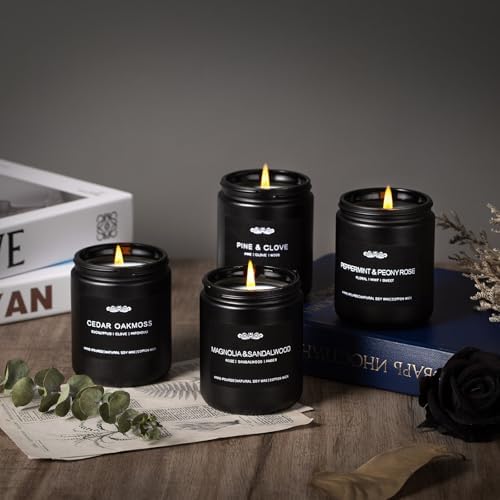 6 Pack Men Scented Candles Aromatherapy Gift Set