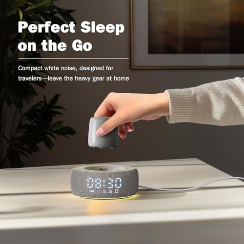 Paussion White Noise Machine with Smart Alarm Clock