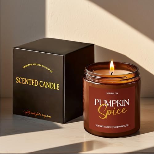 Pumpkin Spice Fall Candle for Aromatherapy