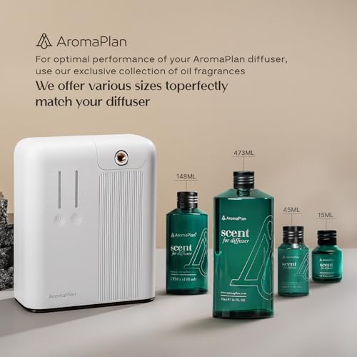 AromaPlan 2025 Waterless HVAC Scent Diffuser 2000 Sq Ft Coverage White
