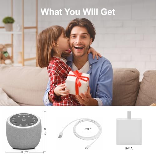 Santebee White Noise Sound Machine with 361 Sounds and Smart APP Control
