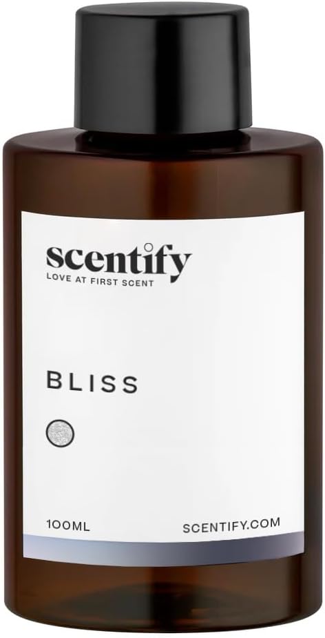 Scentify Bliss Aroma Oil Refill - 100ml Luxury Eucalyptus Bergamot Tea Powdery Scent