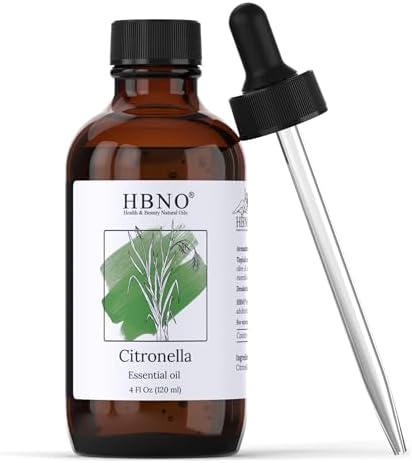 HBNO California Citronella Essential Oil 4 Fl Oz