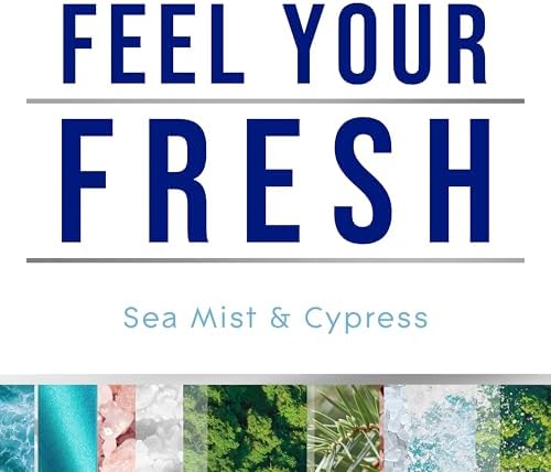 Glade 3 Wick Scented Candle Jar Sea Mist Cypress 3 Count