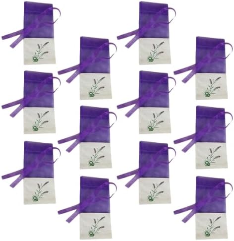 ULTECHNOVO 12pcs Lavender Sachet Bags with Drawstring for Home and Gifts