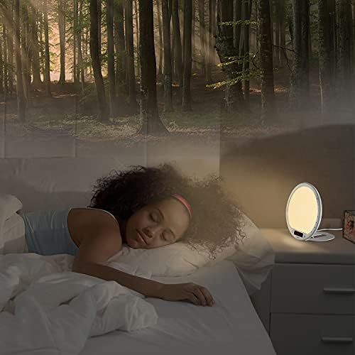 JUXLamp 10000 Lux Light Therapy Wake Up Lamp