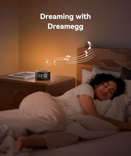 Dreamegg D1 Nova White Noise Sound Machine with Alarm Clock