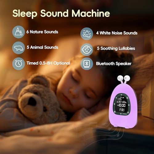 Sunrise Alarm Clock with Light and White Noise