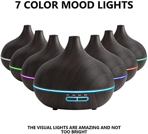 550ml Aromatherapy Diffuser with Remote Control and 7 LED Lights