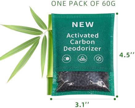 6 Pack Activated Charcoal Deodorizers for Home Car and Pet
