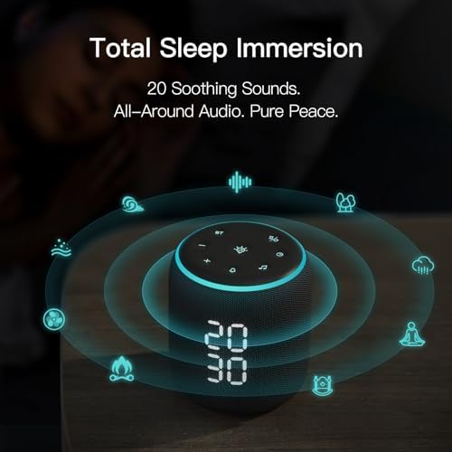 REACHER Sound Machine Alarm Clock for Kids