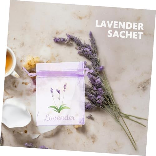 Cabilock Lavender Sachet Bags 20pcs Empty Drawstring Pouches for Herbs and Spices