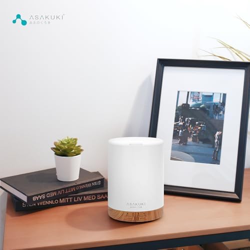 ASAKUKI 300ML Essential Oil Diffuser with 7 LED Lights and Auto-Off