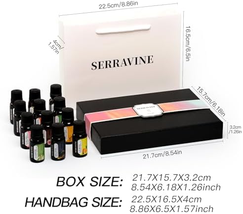 Serravine 12 Essential Oils Set for Diffusers