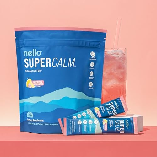Nello SuperCalm Powdered Drink Mix Raspberry Lemonade 20 Ct