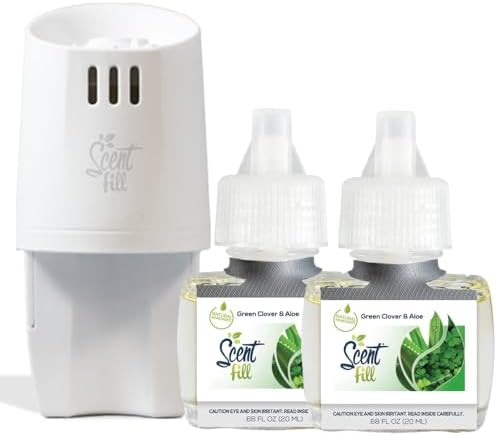 Scent Fill Green Clover Aloe Air Freshener 2 Refills Diffuser