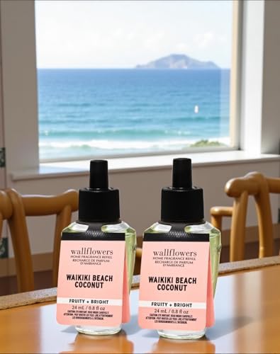 Wallflowers Waikiki Beach Coconut Refill 08 Fl Oz 2 Pack